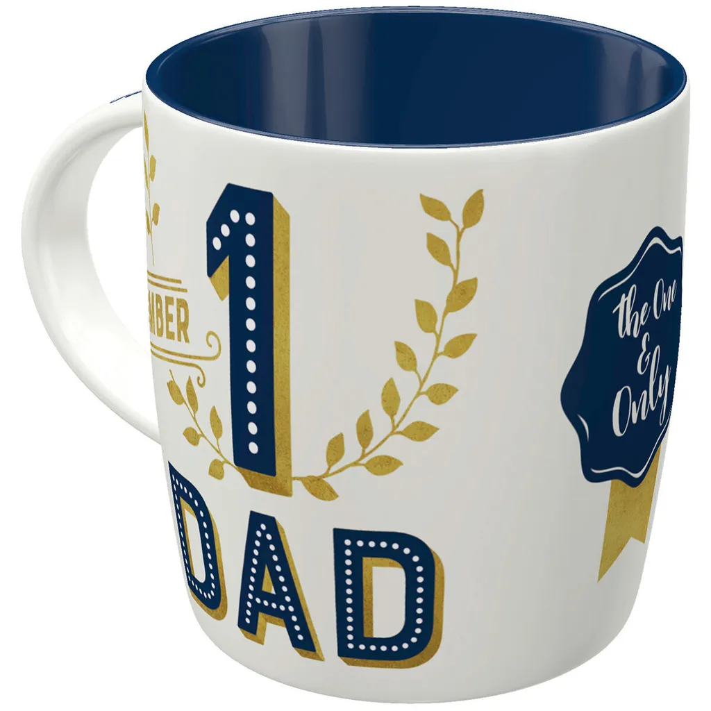 Nostalgic-Art - Kaffeebecher Kaffeepott Teetasse - Number 1 Dad